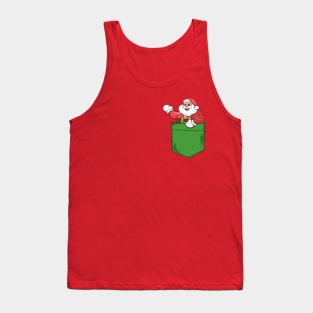 Santa On My Pocket - Christmas Gift Tank Top